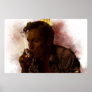 Póster Verdadero detective Rust Cohle