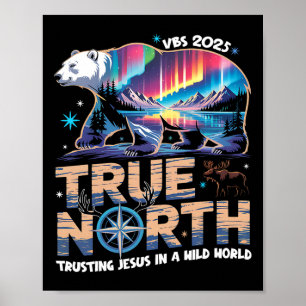 Póster Verdadero Norte Vbs Confiar en Jesús en un Mundo S