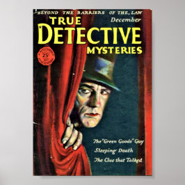 Póster Verdaderos misterios de detectives - Diciembre