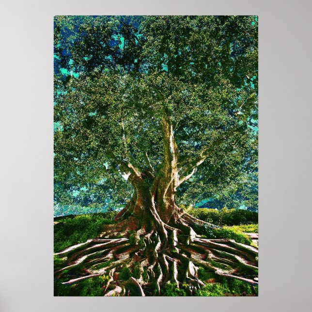 Póster Verde árbol de la vida (Frente)