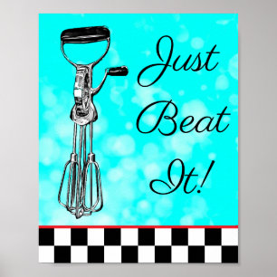 Póster Verde azulado, negro y rojo acaban de golpear al R