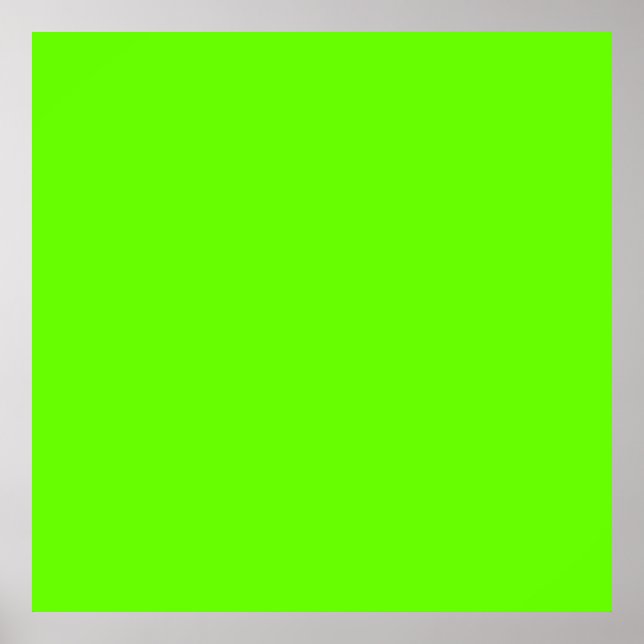 Póster Verde claro (color sólido) (Frente)