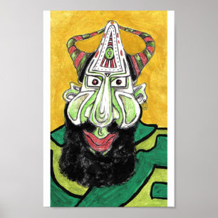 Póster ¿Verde con?