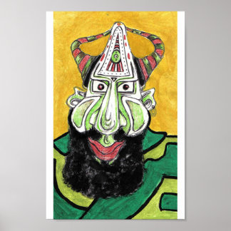 Póster ¿Verde con?