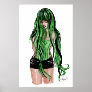 Póster Verde con envidia