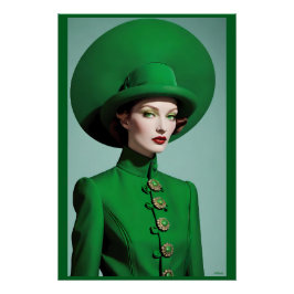 Póster Verde del irlandés