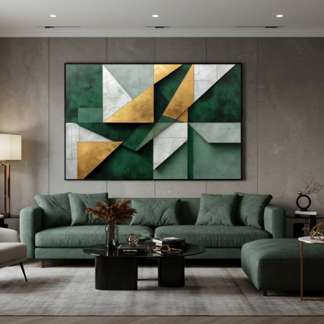 Póster Verde Esmeralda y Dorado (Subido por el creador)