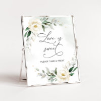 Verde floral oro elegante El amor es dulce