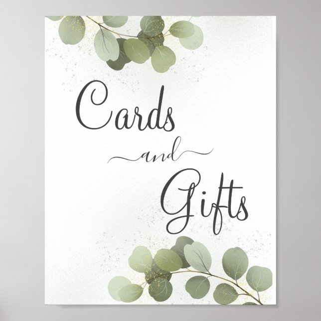 Póster Verde Follaje Eucalipto (Frente)