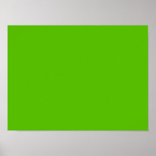 Póster Verde manzana brillante