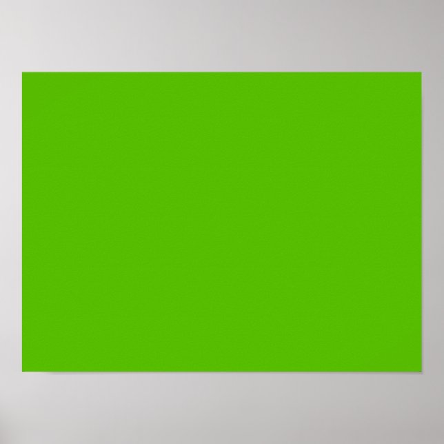 Póster Verde manzana brillante (Frente)