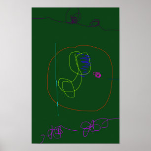 Póster Verde oscuro