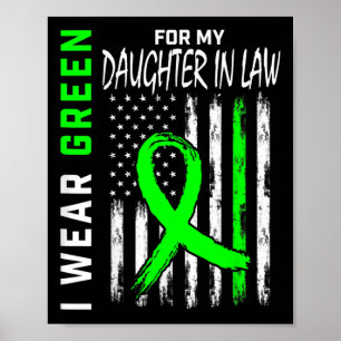 Póster Verde Para Mi Hija En La Ley Awaren La Enfermedad 