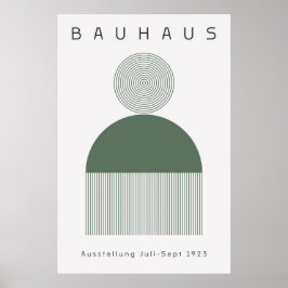 Póster Verde Sage Bauhaus
