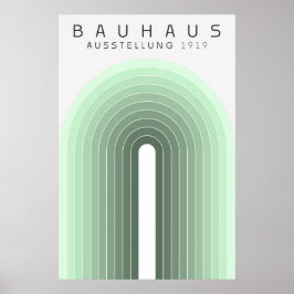 Póster Verde Sage Bauhaus