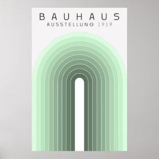 Póster Verde Sage Bauhaus