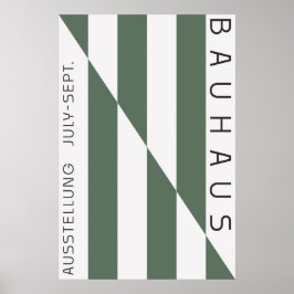 Póster Verde Sage Bauhaus