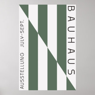 Póster Verde Sage Bauhaus