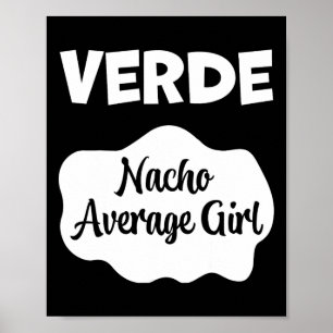 Póster Verde Salsa Taco Vestido Mujeres Hombres Halloween