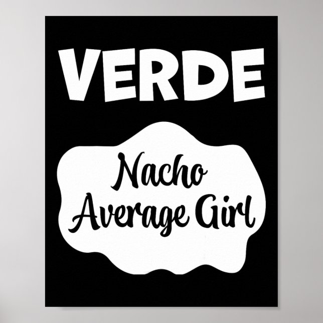 Póster Verde Salsa Taco Vestido Mujeres Hombres Halloween (Frente)