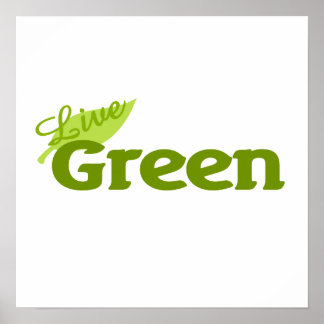 Póster Verde vivo
