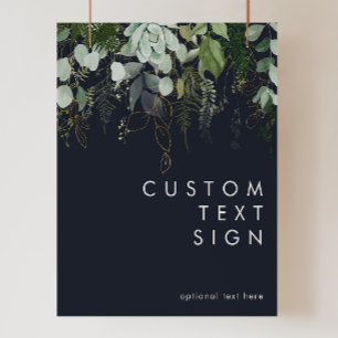 Póster Verde y Hoja de Oro Marina Tarjetas y Regalos Pers