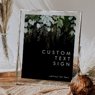 Póster Verde y Oro   Tarjetas Negras y Regalos Personaliz