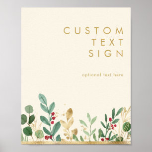 Póster Verdor de Navidad Tarjetas y regalos personaliza