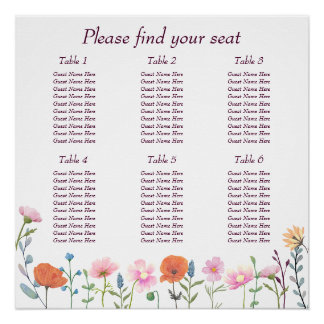 Póster Verdor floral clásico