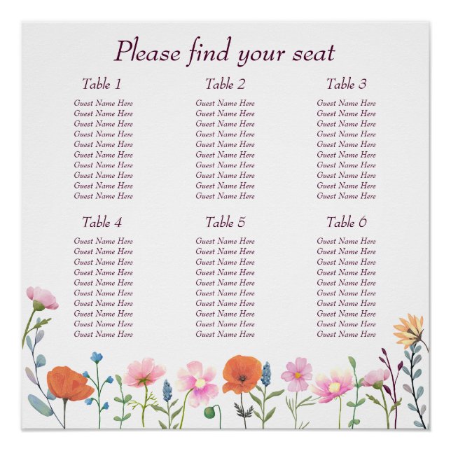 Póster Verdor floral clásico (Anverso)