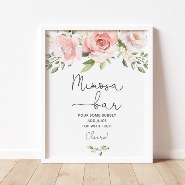 Póster Verdor floral rosa Bar Mimosa (Subido por el creador)