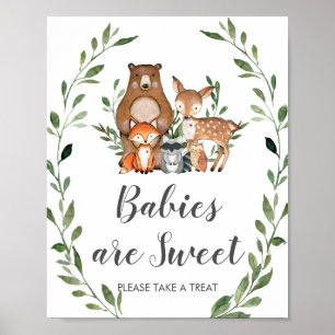 Póster Verdor Los bebés de Woodland son dulces