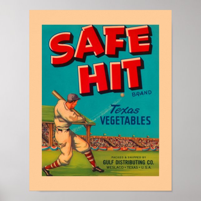 Póster Verduras a prueba de alimentos de mala calidad Pos (Frente)