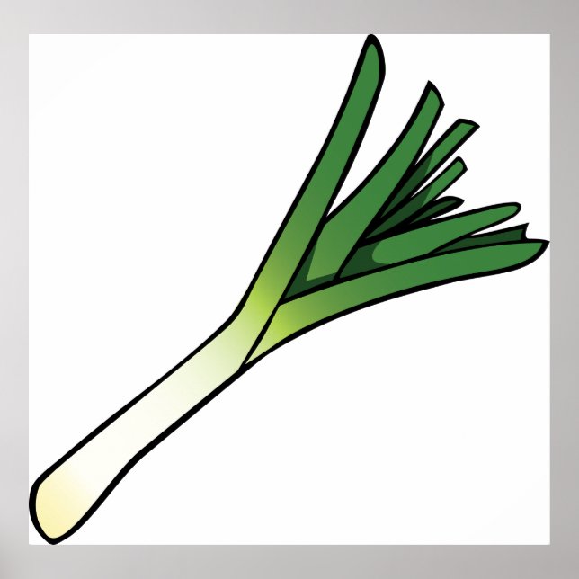 Póster Verduras de hoja (Frente)