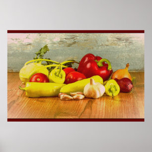 Póster "Verduras" Foto Cute. ¡Hazte con una en Zazzle