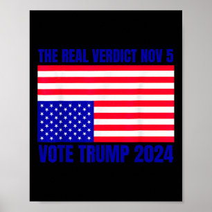 Póster Veredicto real del 5 de noviembre de 2024: Bandera