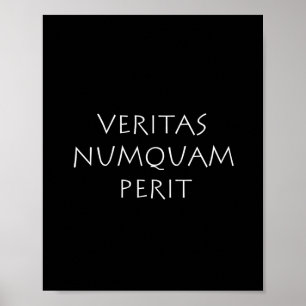 Póster Veritas numquam perit