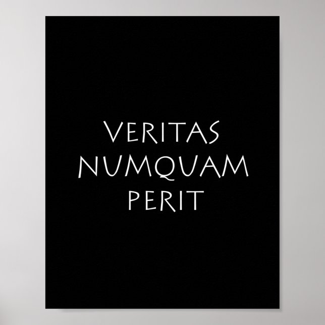 Póster Veritas numquam perit (Frente)