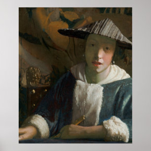 Póster Vermeer Interior Holandés — Luz Luminosa