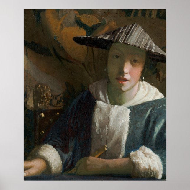 Póster Vermeer Interior Holandés — Luz Luminosa (Frente)