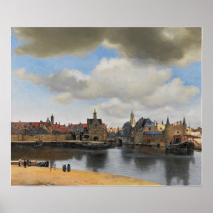 Póster Vermeer - Vista De Delft 1663