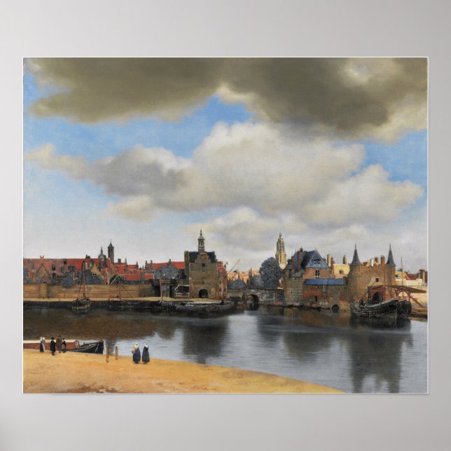 Póster Vermeer - Vista De Delft 1663 (Frente)