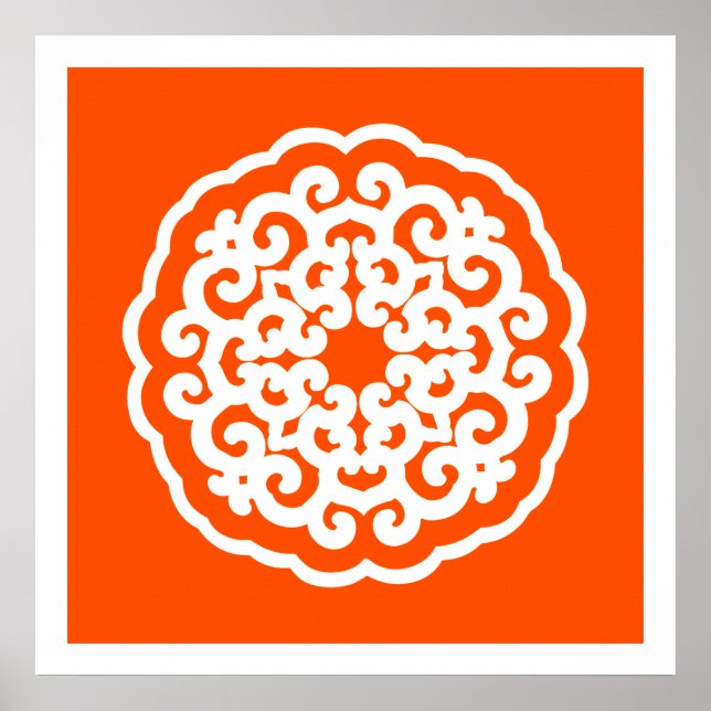 Póster Vermillian Asian Moods Mandalla (Frente)