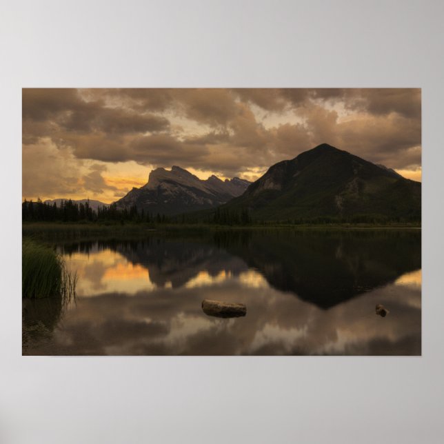 Póster VermilliLakes Sunset (Frente)