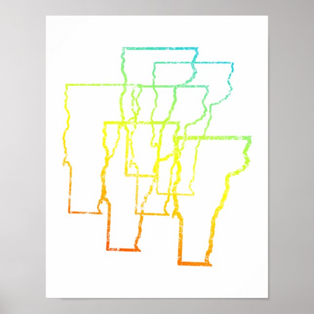 Póster vermont chill blur (Frente)