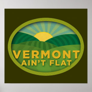 Póster Vermont no es poster plano