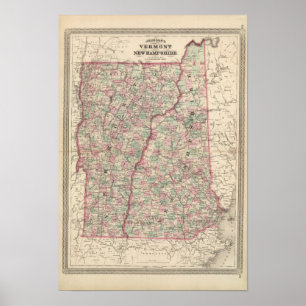Póster Vermont y New Hampshire 2