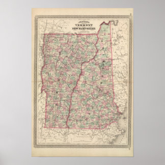 Póster Vermont y New Hampshire 2