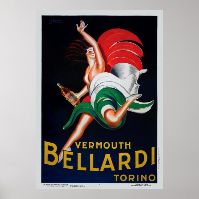 Póster Vermouth Bellardi Torino (Frente)