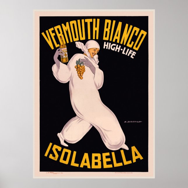 Póster Vermouth Bianco, alta vida, Isolabella (Frente)